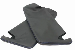 Fits 09-14 Ford F-150, Raptor w/Blue Stitch Synthetic Leather Sun Visor Covers - Foto 1 di 3