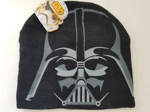 Star Wars Darth Vadar Face Black Beanie Hat One Size New with Tags - Picture 1 of 5