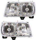 Headlight Set For 99-2000 GMC Yukon Denali Cadillac Escalade LH RH w/ bulb