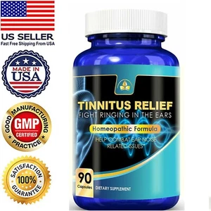 Ultimate Tinnitus Relief Stop Ear Ringing Homeopathic formula best selling 90 ct - Picture 1 of 3