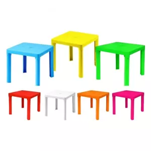 Tavolino in plastica per bambini tavolo da gioco per cameretta giardino attività - Bild 1 von 15