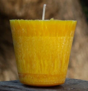 150g GIRASOLES Cera Natural HECHA A MANO VELA Pilar o Repuesto PRESENTE PARA PROFESORES - Imagen 1 de 24
