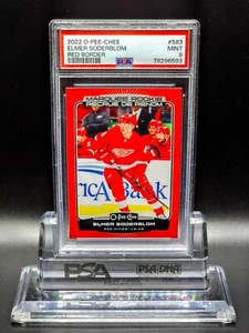 Elmer Soderblom 2022-23 O-Pee-Chee Marquee Rookie Red Border #583 RC PSA 9 - Picture 1 of 9