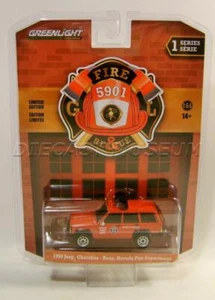 1990 '90 Jeep Cherokee Reno Nevada Fire & Rescue 5901 Greenlight 2021 - Bild 1 von 2