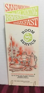 The New York City Hilton at Rockefeller Center - Fold Out Room Service Menu - Picture 1 of 13