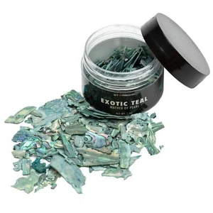 Teal Mother of Pearl Inlay Flakes - Foto 1 di 1