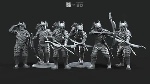 Dragon Army Archers - Davale Games 3D Printed With High Quality Resin - Picture 1 of 11