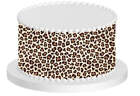 Emballage de décoration de gâteau comestible léopard