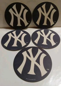 MLB NEW YORK YANKEES CUP COASTERS NEW 2005 4" - Picture 1 of 2