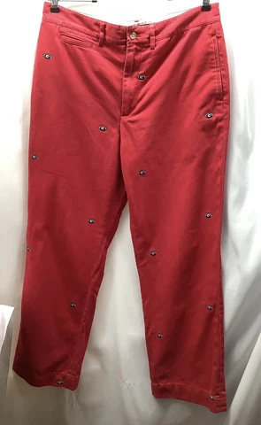 Colony Sportswear Red Georgia G Dawgs UGA Pants Mens Size 34 x 29 230523/CB1 Cover