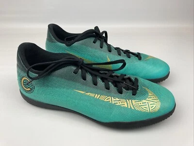 Botines de interior Nike Mercurial Vapor X CR7 verde azulado negro dorado talla 7 Foto 1 de 4