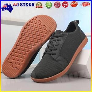 Women Men Breathable Tennis Shoes Lightweight Wide Barefoot Shoes (Black 39) #