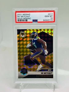 DK Metcalf 2021 Panini Mosaic Gold 06/10 PSA 10 #217 Seattle Seahawks SN173 - Picture 1 of 2