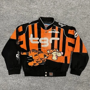 JH Design Tigger Jacket Kids Large Embroidered Denim Disney Nascar Daytona 500 - Picture 1 of 24