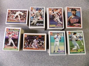 L#830 1991 Topps Baseball complete set, NRMT, Chipper Jones, HOFers. orig box - Picture 1 of 6