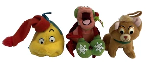 McDonald's Disney Little Mermaid Plush Ornaments Flounder Sebastian & Aristocats - Picture 1 of 16