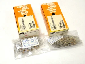 KOA SPEER CF1/4 514 J & 685 J CARBON FILM RESISTORS AXIAL, approx 1000 PCS, NOS - Picture 1 of 9