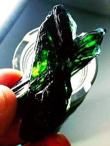150CT Gemmy! Muestra de Cristal Vivianita Verde Transparente Natural Brasil ip1943 - Imagen 1 de 14