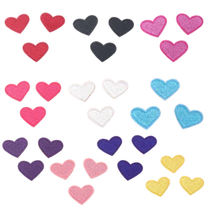 3x Pequeño Corazón Bordado Parche Insignia Coser Plancha En Apliques Amor Rosa Corazón - Imagen 1 de 29