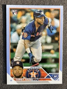 2023 Topps Update Corey Julks Father's Day Blue Rookie RC #/50 Astros