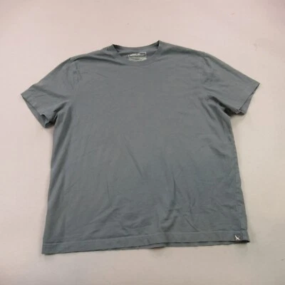 Camisa Eddie Bauer Para Hombres XL Manga Corta Cuello Redondo Ligera Gris Leyenda Lavado Foto 1 de 4