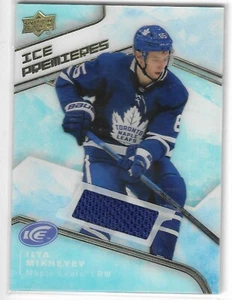 2019-20 UD ICE ILYA MIKHEYEV ICE PREMIERES GAME-WORN JERSEY #IPJ-IM MAPLE LEAFS - Picture 1 of 2