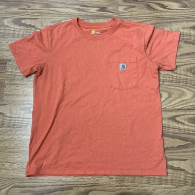 Carhartt Original Fit Pocket T-shirt Orange Youth Large 12/14 🔥 - Image 1 of 4