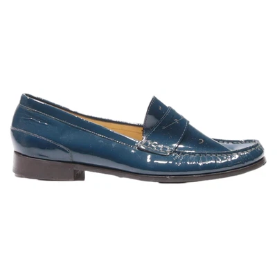 COLE HAAN Loafer Shoes Blue Leather Womens UK 5.5 - Image 1 of 4