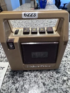Vintage 1982 Fisher Price 826 Brown Cassette Tape Recorder Player - Picture 1 of 4
