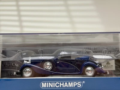 1935 HISPANO SUIZA J12 Cabriolet (Blue) [MINICHAMPS] 1/43 scale - Image 1 of 2