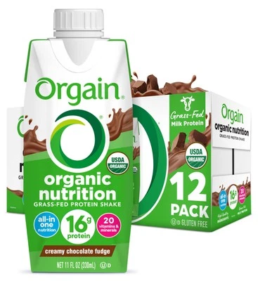 Orgain Organic Nutritional Protein Shake Creamy Chocolate Fudge - 16g Grass F... - Image 1 of 4