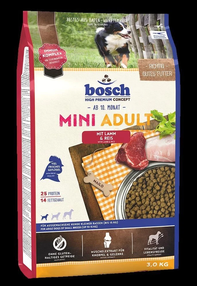Bosch 06030 Adult Mini Lamm&Reis 3Kg