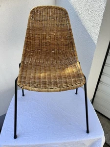 Franco Legler Korb Stuhl Rattan 50er 60er Design NR 1 - Bild 1 von 22
