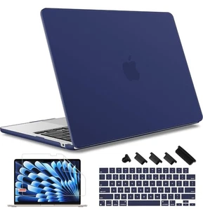 Compatible with M4 MacBook Air 15 inch Case 2025 2024 2023 Matte Navy Blue - Afbeelding 1 van 8