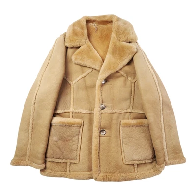 Abrigo de piel de oveja de colección para hombre 44 chaqueta ranchera grande Marlboro piel de oveja gamuza occidental Foto 1 de 4