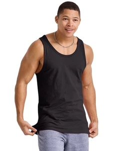 Hanes Men's Tank Top Sleeveless Shirt Tri-Blend Originals Lightweight sz S-2XL - Picture 1 of 19