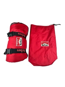 Vintage Marlboro Unlimited Sleeping Bag Camping Red Check Flannel. F5 - Picture 1 of 19