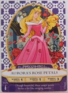 Disney Sorcerers of the Magic Kingdom Karte 41 Auroras Rosenblätter Prinzessin Neu - Bild 1 von 1