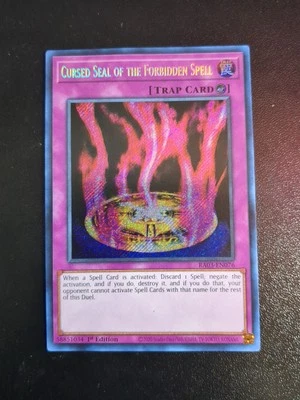 Cursed Seal of the Forbidden Spell (Secret Rare) RA03-EN076 Quarter Century... - Image 1 of 2