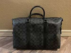 Coach Gray & Black Medium Size Purse, Great for a Laptop, Gently Used - Picture 1 of 3