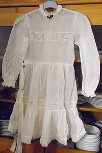 antiguo vestido de comunión de la empresa bonito talla 80, con muchos accesorios - Imagen 1 de 10