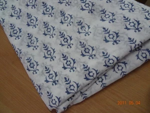 10 Yard Dressmaking 100% Cotton Fabric 44” Wide Block Printed Indian Floral IF6 - Picture 1 of 2