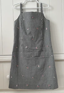 Talbots Kids Size 7 Black & White Check Sleeveless Sundress - Picture 1 of 3