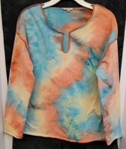 Top La Miel tinta con cravatta al neon taglia small poliestere acrilico - Foto 1 di 6