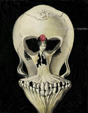 1939 Salvador Dali Ballerina & Skull Bizarre Odd Strange 8x10 Fine Art Print 017
