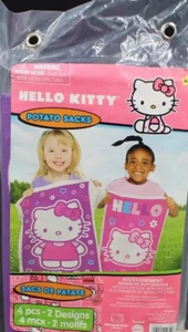 HELLO KITTY Potato Sacks | Birthday & Party Games | 4 Pack of Hello Kitty Sacks - Picture 1 of 1