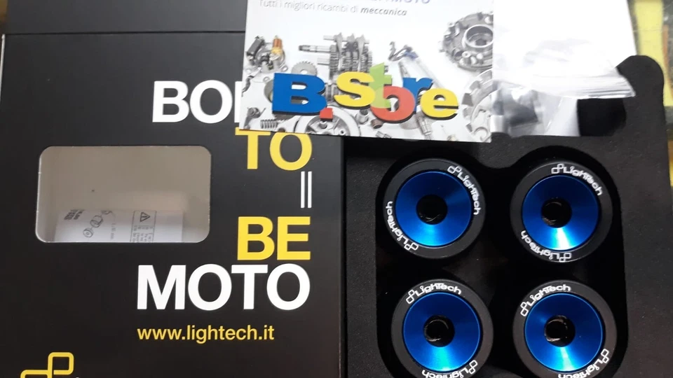 NEW TAMPONI PROTEZIONE RUOTA ANT+POST LIGHTECH BMW S1000RR 2015 2020 COBALTO - Imagen 1 de 1