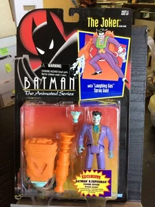 BATMAN ANIMATED SERIES THE JOKER ACTION FIGURE LAUGHING GAS HASBRO 1992 - Picture 1 of 2