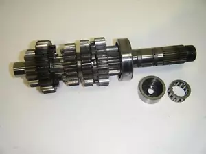 97 98 HONDA CBR1100XX SUPER BLACKBIRD TRANSMISSION 1ST 6TH DRIVE GEAR MAIN SHAFT - Imagen 1 de 4