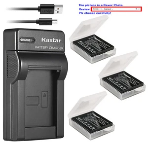Kastar Battery Slim USB Charger for Panasonic CGA-S005 Panasonic LUMIX DMC- FX9 - Picture 1 of 11